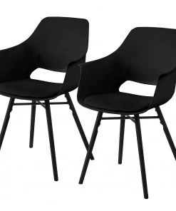 Mørteens Armlehnenstuhl Camara (2er-Set) - Schwarz
