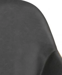 Ars manufacti Armlehnenstuhl Kia (2er-Set) - Kunstleder / Metall - Dunkelgrau / Schwarz -Deutschland Stühle Verkaufs-Shop 1000163190 190315 15245400046 GALLERYIMAGES P000000001000163190