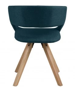 Mørteens Armlehnenstuhl Buggio - Webstoff / Gummibaum massiv - Webstoff Cors: Jeansblau - Einzelstuhl -Deutschland Stühle Verkaufs-Shop 1000164526 190315 07573200021 GALLERYIMAGES P000000001000164526