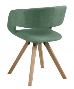 Mørteens Armlehnenstuhl Buggio - Webstoff / Gummibaum massiv - Webstoff Cors: Mintgrau - Einzelstuhl -Deutschland Stühle Verkaufs-Shop 1000164539 190315 07573300044 GALLERYIMAGES P000000001000164539