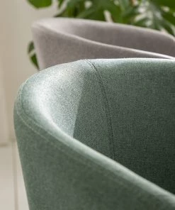 Mørteens Armlehnenstuhl Buggio - Webstoff / Gummibaum massiv - Webstoff Cors: Mintgrau - Einzelstuhl -Deutschland Stühle Verkaufs-Shop 1000164539 210208 08242400053 DETAILS P000000001000164539