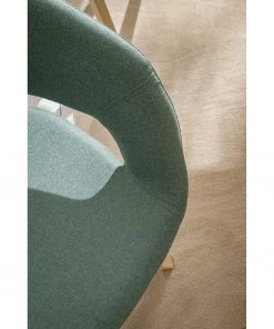 Mørteens Armlehnenstuhl Buggio - Webstoff / Gummibaum massiv - Webstoff Cors: Mintgrau - Einzelstuhl -Deutschland Stühle Verkaufs-Shop 1000164539 210208 08242400055 DETAILS P000000001000164539