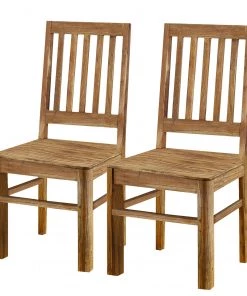 Naturoo Esszimmerstuhl Gaspar (2er-Set) - Sheesham massiv