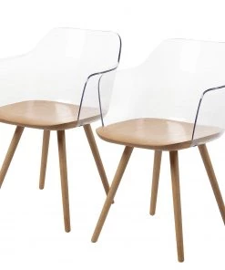 Norrwood Armlehnenstuhl Krem (2er-Set) - Durchscheinend