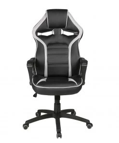 Duo Collection Gaming Chair Splash - Kunstleder / Kunststoff - Schwarz / Hellgrau -Deutschland Stühle Verkaufs-Shop 1000168551 190403 07190000012 GALLERYIMAGES P000000001000168551