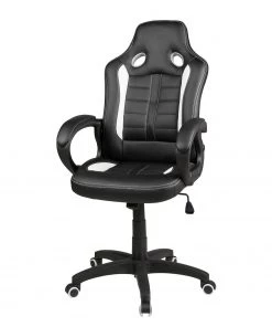 Duo Collection Gaming Chair Fabio - Kunstleder / Kunststoff - Schwarz / Weiß