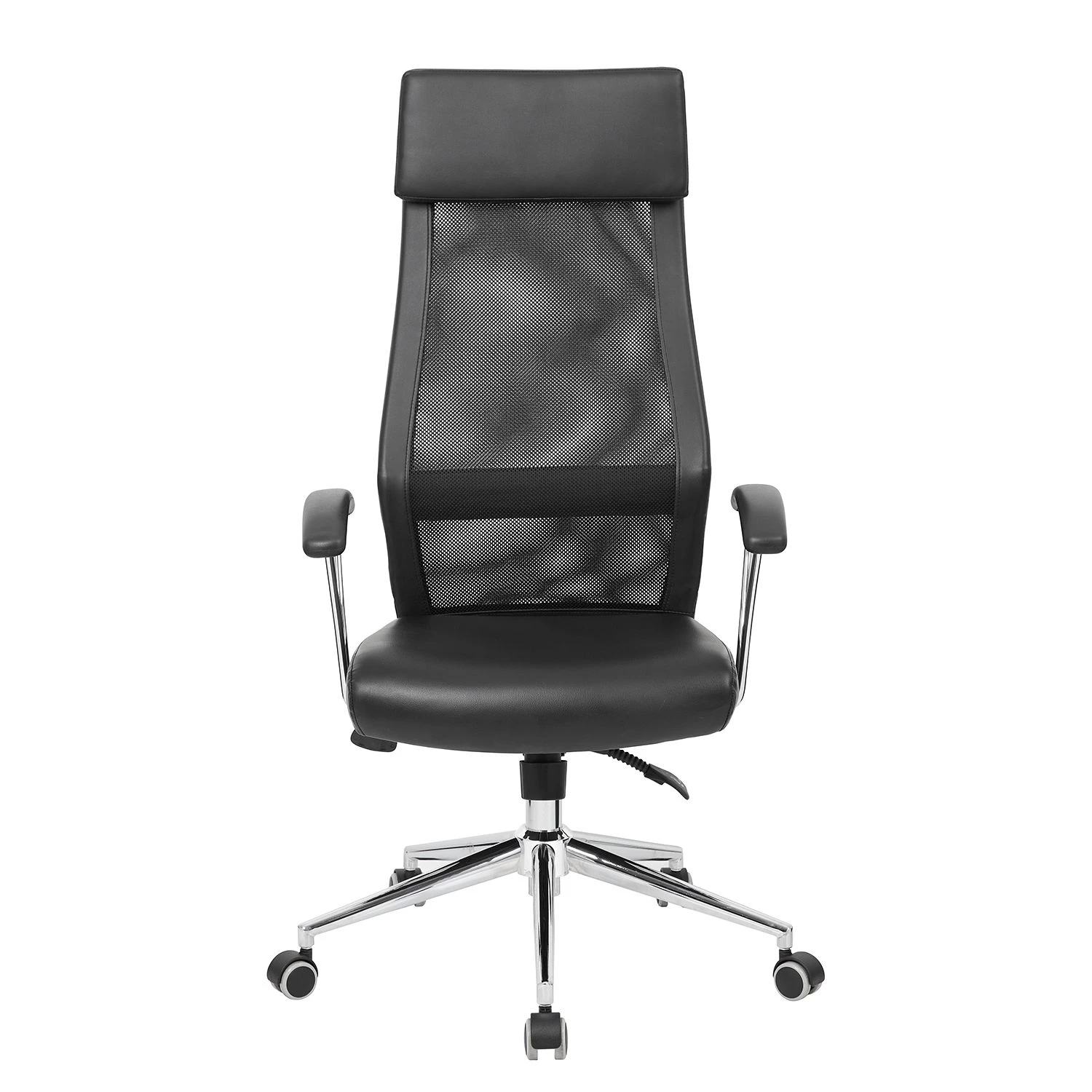 Duo Collection Bürodrehstuhl ProfiSit Thar - Kunstleder / Metall - Schwarz / Chrom 2 Duo Collection Bürodrehstuhl ProfiSit Thar - Kunstleder / Metall - Schwarz / Chrom – Bild 2