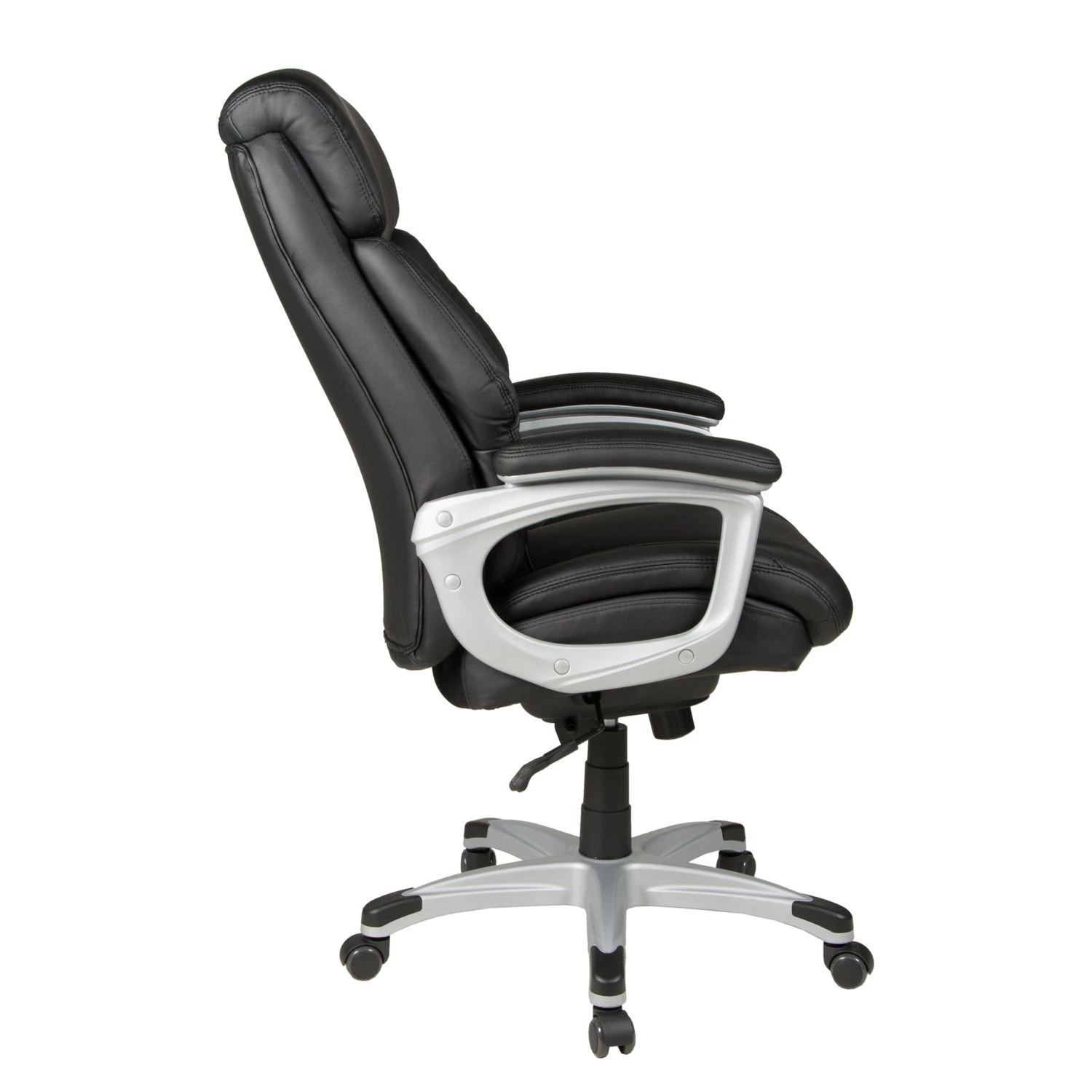 Duo Collection Chefsessel Alfonso - Kunstleder / Kunststoff - Schwarz / Silber 8 Duo Collection Chefsessel Alfonso - Kunstleder / Kunststoff - Schwarz / Silber – Bild 8