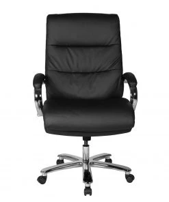 Duo Collection Chefsessel Frederico 180 kg - Kunstleder / Metall - Schwarz / Chrom -Deutschland Stühle Verkaufs-Shop 1000168581 190527 07004700001 GALLERYIMAGES P000000001000168581