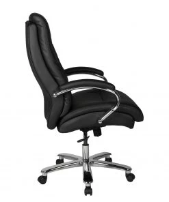 Duo Collection Chefsessel Frederico 180 kg - Kunstleder / Metall - Schwarz / Chrom -Deutschland Stühle Verkaufs-Shop 1000168581 190527 07004700003 GALLERYIMAGES P000000001000168581