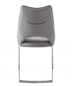 Fredriks Freischwinger Nidri (2er-Set) - Flachgewebe / Edelstahl - Lichtgrau -Deutschland Stühle Verkaufs-Shop 1000169167 191009 12154000015 DETAILS P000000001000169167