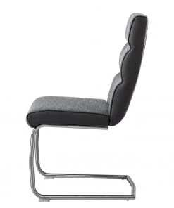 Fredriks Freischwinger Abenra - Strukturstoff / Stahl - Edelstahl - Grau - 2er Set -Deutschland Stühle Verkaufs-Shop 1000169170 191009 13120000010 DETAILS P000000001000169170 2