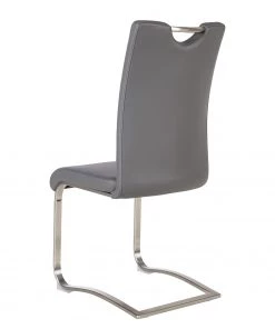 Fredriks Freischwinger Ratos (2er-Set) - Kunstleder / Edelstahl - Grau -Deutschland Stühle Verkaufs-Shop 1000169679 220819 040 DETAILS P000000001000169679