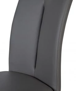 Fredriks Freischwinger Ratos (2er-Set) - Kunstleder / Edelstahl - Grau -Deutschland Stühle Verkaufs-Shop 1000169679 220819 052 DETAILS P000000001000169679