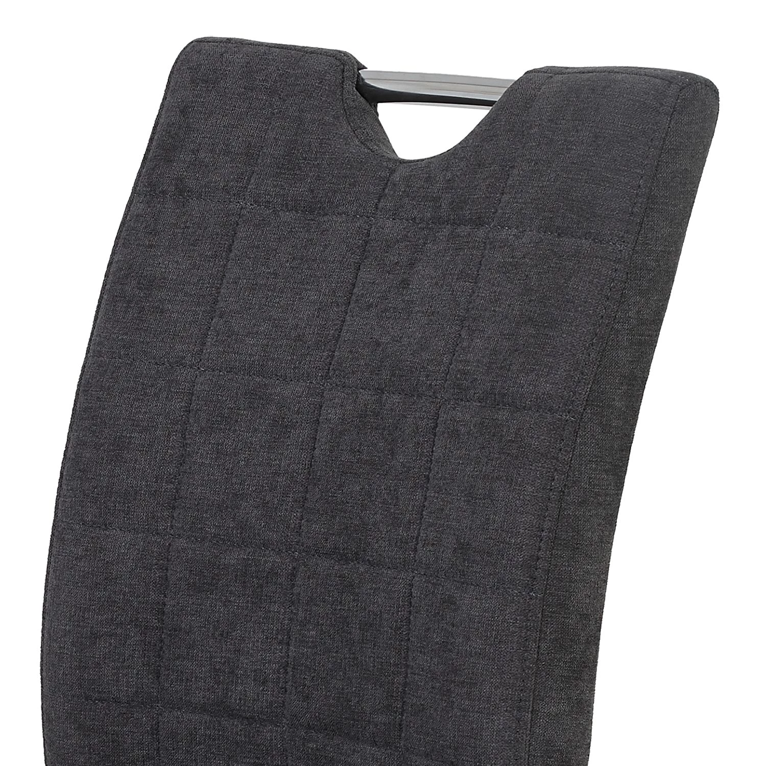 Loftscape Freischwinger Lopten I (2er-Set) - Webstoff / Stahl - Chrom 5 Loftscape Freischwinger Lopten I (2er-Set) - Webstoff / Stahl - Chrom – Bild 5