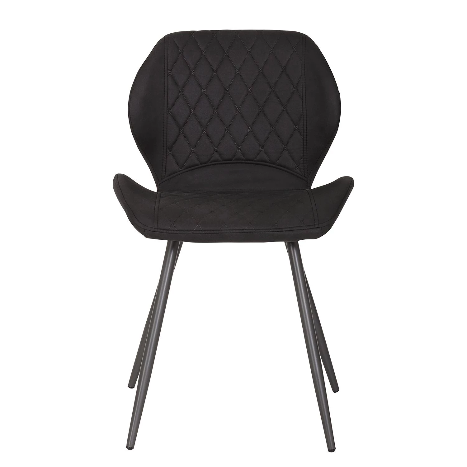 Loftscape Esszimmerstuhl Ripley (4er-Set) - Microfaser / Stahl - Anthrazit - Anthrazit 2 Loftscape Esszimmerstuhl Ripley (4er-Set) - Microfaser / Stahl - Anthrazit - Anthrazit – Bild 2