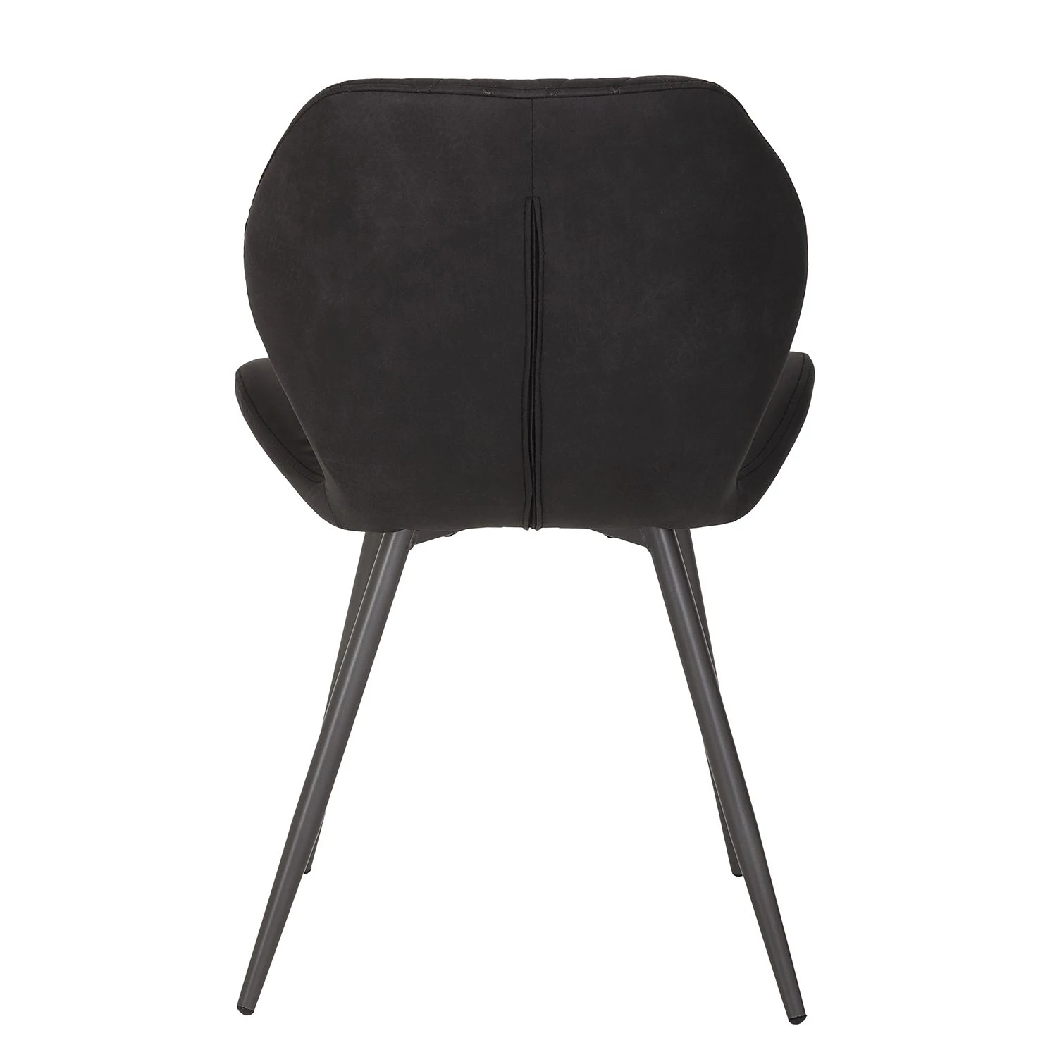 Loftscape Esszimmerstuhl Ripley (4er-Set) - Microfaser / Stahl - Anthrazit - Anthrazit 5 Loftscape Esszimmerstuhl Ripley (4er-Set) - Microfaser / Stahl - Anthrazit - Anthrazit – Bild 5