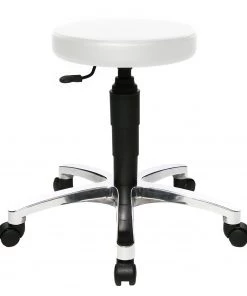 Topstar Bürohocker Tec 70 - Kunstleder - Chrom - Weiß