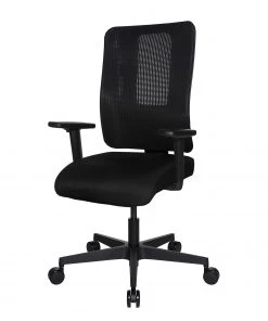 Topstar Bürodrehstuhl Open X Deluxe I - Mesh & Webstoff / Kunststoff - Schwarz