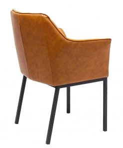 Kare Design Armlehnenstuhl Thinktank - Kunstleder / Stahl - Cognac / Schwarz -Deutschland Stühle Verkaufs-Shop 1000174183 190515 06331200013 GALLERYIMAGES P000000001000174183