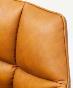 Kare Design Armlehnenstuhl Thinktank - Kunstleder / Stahl - Cognac / Schwarz -Deutschland Stühle Verkaufs-Shop 1000174183 190515 06331200014 GALLERYIMAGES P000000001000174183