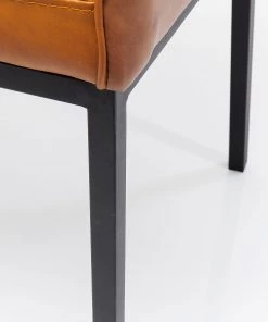 Kare Design Armlehnenstuhl Thinktank - Kunstleder / Stahl - Cognac / Schwarz -Deutschland Stühle Verkaufs-Shop 1000174183 190515 06331200016 GALLERYIMAGES P000000001000174183
