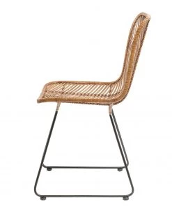 Kare Design Esszimmerstuhl Ko Lanta - Rattan / Eisen - Natur / Schwarz -Deutschland Stühle Verkaufs-Shop 1000174193 190515 06332000079 GALLERYIMAGES P000000001000174193