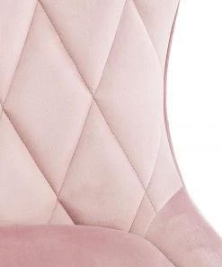 Kare Design Polsterstuhl Black Marshall - Samt / Buche massiv - Rosa / Schwarz -Deutschland Stühle Verkaufs-Shop 1000174200 190515 06332600137 GALLERYIMAGES P000000001000174200