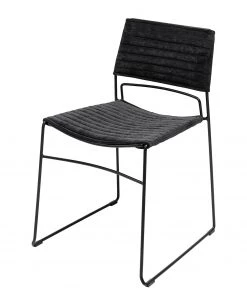 Kare Design Esszimmerstuhl Hugo - Samt / Metall - Schwarz