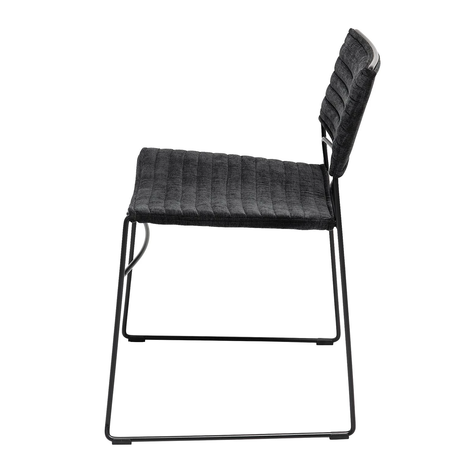 Kare Design Esszimmerstuhl Hugo - Samt / Metall - Schwarz 3 Kare Design Esszimmerstuhl Hugo - Samt / Metall - Schwarz – Bild 3