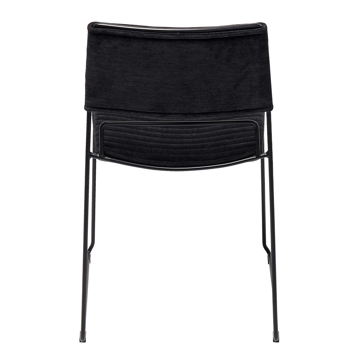 Kare Design Esszimmerstuhl Hugo - Samt / Metall - Schwarz 4 Kare Design Esszimmerstuhl Hugo - Samt / Metall - Schwarz – Bild 4