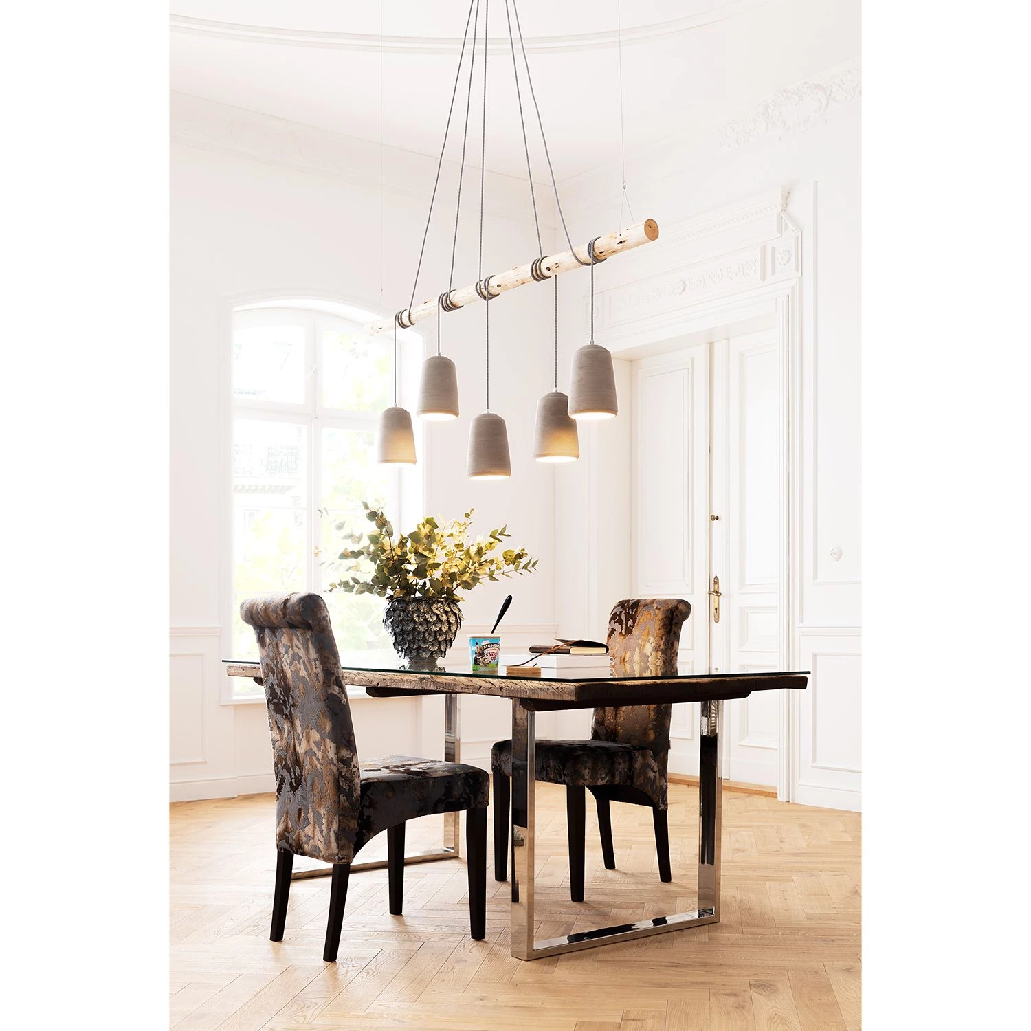 Kare Design Polsterstuhl Chiara Sublime - Samt / Buche massiv - Braun / Buche Dunkel 3 Kare Design Polsterstuhl Chiara Sublime - Samt / Buche massiv - Braun / Buche Dunkel – Bild 3