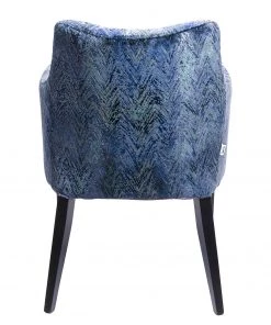 Kare Design Armlehnenstuhl Black Mode - Samt / Buche massiv - Schwarz - Blau -Deutschland Stühle Verkaufs-Shop 1000174213 190515 06334100257 GALLERYIMAGES P000000001000174213