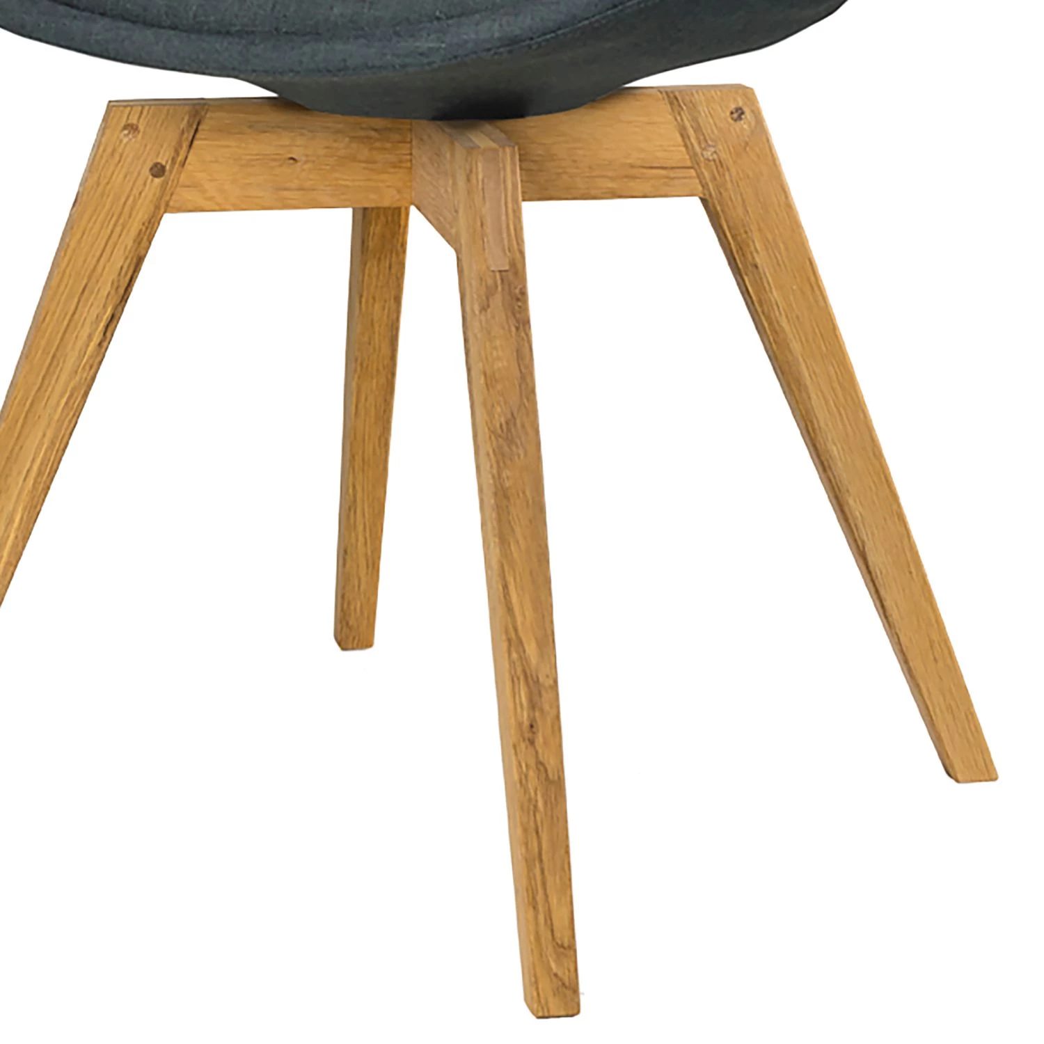 Tenzo Esszimmerstuhl Gina II (2er-Set) - Webstoff / Eiche massiv - Anthrazit / Eiche 3 Tenzo Esszimmerstuhl Gina II (2er-Set) - Webstoff / Eiche massiv - Anthrazit / Eiche – Bild 3