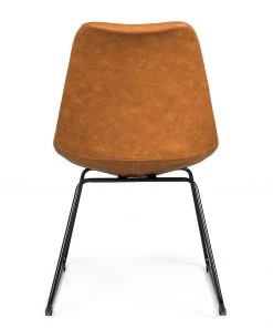 Tenzo Esszimmerstuhl Gina I (2er-Set) - Kunstleder / Metall - Vintage Cognac / Schwarz -Deutschland Stühle Verkaufs-Shop 1000175508 190614 06463700020 GALLERYIMAGES P000000001000175508