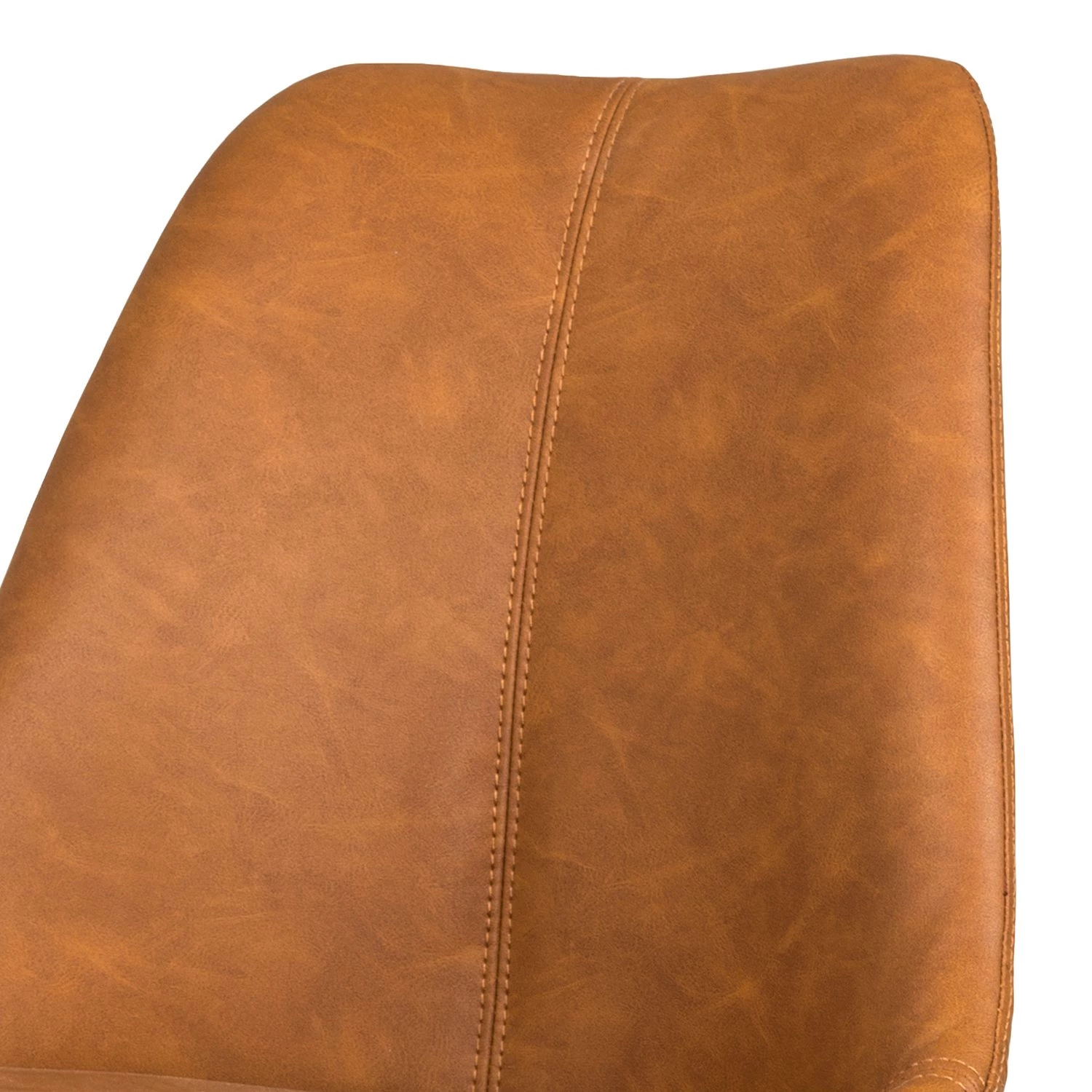 Tenzo Esszimmerstuhl Gina VII (2er-Set) - Kunstleder / Eiche massiv - Cognac / Schwarz 2 Tenzo Esszimmerstuhl Gina VII (2er-Set) - Kunstleder / Eiche massiv - Cognac / Schwarz – Bild 2