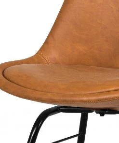 Tenzo Esszimmerstuhl Gina VII (2er-Set) - Kunstleder / Metall - Vintage Cognac / Schwarz -Deutschland Stühle Verkaufs-Shop 1000175515 190614 06463800041 GALLERYIMAGES P000000001000175515