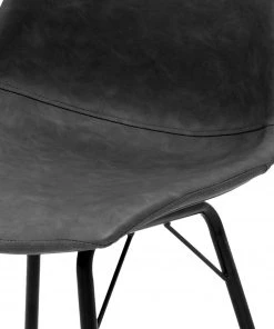 Tenzo Polsterstuhl Alice (2er-Set) - Kunstleder / Metall - Schwarz - Anthrazit -Deutschland Stühle Verkaufs-Shop 1000175519 200130 06014500004 DETAILS P000000001000175519