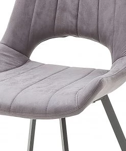 Loftscape Esszimmerstuhl Gingin (2er-Set) - Microfaser / Metall - Anthrazit - Lichtgrau -Deutschland Stühle Verkaufs-Shop 1000176433 190701 15483500029 GALLERYIMAGES P000000001000176433