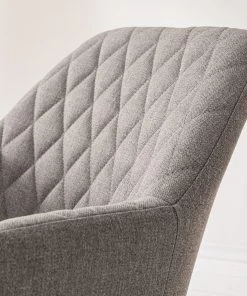 Mørteens Armlehnenstuhl Amalis - Webstoff / Eiche massiv - Hellgrau / Eiche -Deutschland Stühle Verkaufs-Shop 1000176578 200212 11371700007 DETAILS P000000001000176578