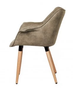 Ars manufacti Armlehnenstuhl Kantii I - Microfaser / Eiche massiv - Eiche - Vintage Kieselgrau - Einzelstuhl -Deutschland Stühle Verkaufs-Shop 1000176705 200302 11493800006 DETAILS P000000001000176705