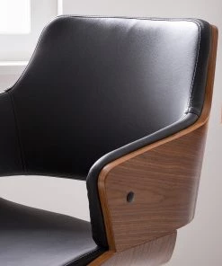 Studio Copenhagen Bürodrehstuhl Elzito - Kunstleder / Stahl - Schwarz / Chrom -Deutschland Stühle Verkaufs-Shop 1000176721 190614 12071600104 GALLERYIMAGES P000000001000176721