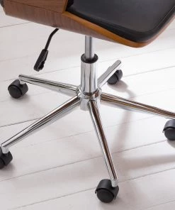 Studio Copenhagen Bürodrehstuhl Elzito - Kunstleder / Stahl - Schwarz / Chrom -Deutschland Stühle Verkaufs-Shop 1000176721 190614 12071700111 GALLERYIMAGES P000000001000176721