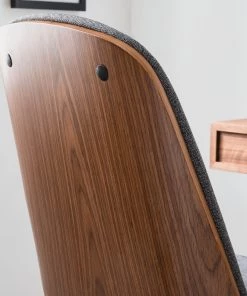 Studio Copenhagen Bürodrehstuhl Ganalu I - Webstoff / Stahl - Grau / Walnuss -Deutschland Stühle Verkaufs-Shop 1000176722 190614 12071800114 GALLERYIMAGES P000000001000176722