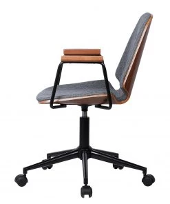 Studio Copenhagen Bürodrehstuhl Ganalu I - Webstoff / Stahl - Grau / Walnuss -Deutschland Stühle Verkaufs-Shop 1000176722 190614 12071800117 GALLERYIMAGES P000000001000176722