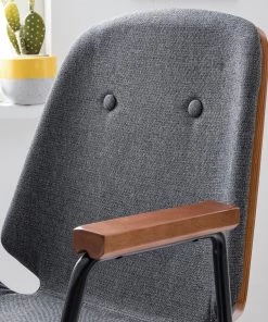 Studio Copenhagen Bürodrehstuhl Ganalu I - Webstoff / Stahl - Grau / Walnuss -Deutschland Stühle Verkaufs-Shop 1000176722 190614 12071800119 GALLERYIMAGES P000000001000176722