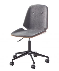 Studio Copenhagen Bürodrehstuhl Ganalu I - Webstoff / Stahl - Grau / Walnuss -Deutschland Stühle Verkaufs-Shop 1000176722 190614 12071900121 GALLERYIMAGES P000000001000176722