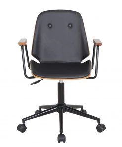 Mørteens Bürodrehstuhl Ganalu II - Kunstleder / Metall - Schwarz / Walnuss 9 Mørteens Bürodrehstuhl Ganalu II - Kunstleder / Metall - Schwarz / Walnuss -Deutschland Stühle Verkaufs-Shop 1000176723 190614 12072000128 GALLERYIMAGES P000000001000176723