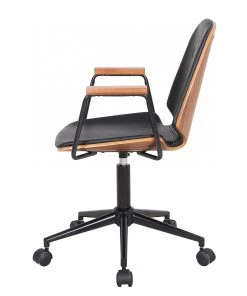 Mørteens Bürodrehstuhl Ganalu II - Kunstleder / Metall - Schwarz / Walnuss 10 Mørteens Bürodrehstuhl Ganalu II - Kunstleder / Metall - Schwarz / Walnuss -Deutschland Stühle Verkaufs-Shop 1000176723 190614 12072000129 GALLERYIMAGES P000000001000176723