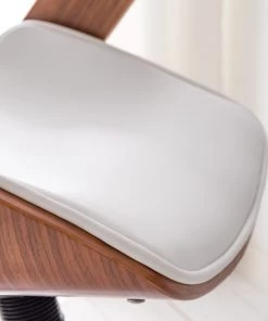 Fredriks Bürodrehstuhl Viiki - Kunstleder / Stahl - Weiß / Walnuss -Deutschland Stühle Verkaufs-Shop 1000176727 210212 13382900013 DETAILS P000000001000176727 2